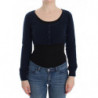 Maglione cardigan in cashmere blu - IT46 - L