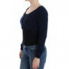 Maglione cardigan in cashmere blu - IT46 - L