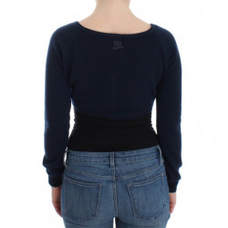 Maglione cardigan in cashmere blu - IT46 - L