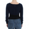 Maglione cardigan in cashmere blu - IT46 - L
