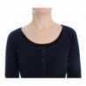 Maglione cardigan in cashmere blu - IT46 - L
