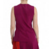 Top camicetta senza maniche in seta viola - IT42 - S