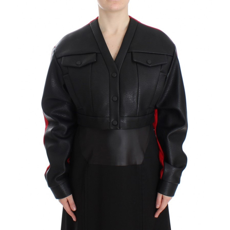 Giubbotto bomber corto corto nero - IT40-S