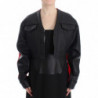 Giubbotto bomber corto corto nero - IT40-S