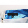 Gonna tubino dritta stampa peplo blu stampa ad affresco - IT40-S