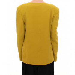 Giacca blazer in seta giallo senape - IT42-M