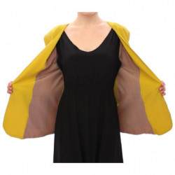 Giacca blazer in seta giallo senape - IT40-S