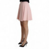 Mini rayon rosa Tuck Pleat Flare A-line - IT36 - XS