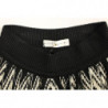 Gonna asimmetrica lavorata a maglia bianca nera - IT42-M