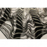 Gonna asimmetrica lavorata a maglia bianca nera - IT40-S