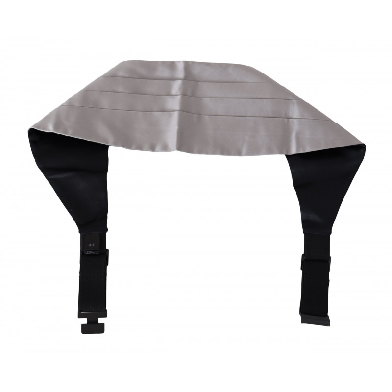 Cintura da uomo grigia. Fascia da smoking in seta 100%. - IT44 - XS