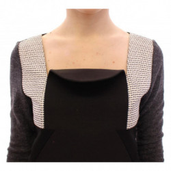 Maglione pullover a maniche lunghe grigio nero - IT40-S