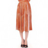 Gonna lunga marrone arancione sotto il ginocchio - IT44-L
