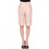 Pantaloncini sopra il ginocchio in broccato beige - IT44-L
