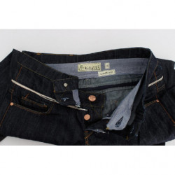 Jeans dal taglio dritto con pantaloni in cotone denim blu - W26