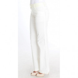 Pantaloni dritti a righe bianche - IT42-M