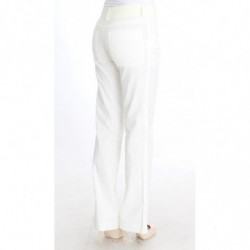 Pantaloni dritti a righe bianche - IT42-M