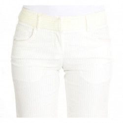Pantaloni dritti a righe bianche - IT42-M