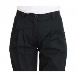 Pantaloni a 3/4 in cotone blu - IT38-XS