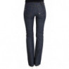 Jeans svasati con taglio a stivale in denim di cotone blu - W26