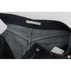Jeans svasati con taglio a stivale in denim di cotone blu - W26