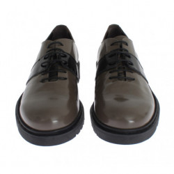 Scarpe stringate in pelle marrone grigio - EU37/US6.5