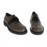 Scarpe stringate in pelle marrone grigio - EU37/US6.5