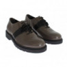 Scarpe stringate in pelle marrone grigio - EU37/US6.5