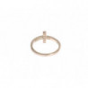 Anello in argento con croce CZ 925 - EU49 - US5