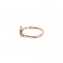 Anello in argento con croce CZ 925 - EU49 - US5