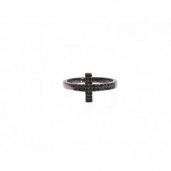 Anello in rodio 925 con...