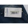 Jeans larghi in cotone stretch denim lavato blu - W34