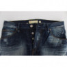 Jeans vestibilità regolare in denim di cotone lavato blu - W34