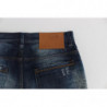 Jeans vestibilità regolare in denim di cotone lavato blu - W34