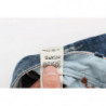 Jeans slim fit in denim di cotone lavato blu - W34