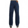 Jeans larghi larghi in cotone lavato blu - W34