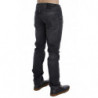Jeans slim fit regolari in cotone grigio - W34