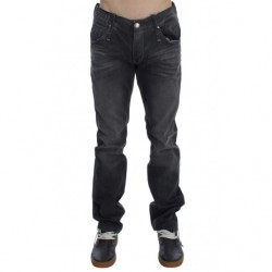 Jeans slim fit regolari in cotone grigio - W34