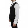 Gilet gilet in lana nera con logo - IT48 - M