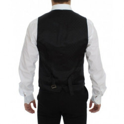 Gilet gilet in lana nera con logo - IT48 - M