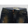 Jeans dalla vestibilità dritta regolare in cotone lavato blu - W34