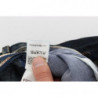Jeans dalla vestibilità dritta regolare in cotone lavato blu - W34