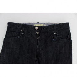Jeans dritti dalla vestibilità regolare in cotone blu - W34