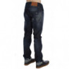 Jeans dritti dalla vestibilità regolare in cotone blu - W34
