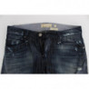Jeans dritti dalla vestibilità regolare in cotone blu - W34