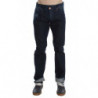Jeans dalla vestibilità dritta regolare in cotone lavato blu - W34
