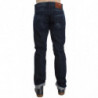 Jeans dalla vestibilità dritta regolare in cotone lavato blu - W34