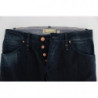 Jeans dalla vestibilità dritta regolare in cotone lavato blu - W34