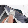 Jeans dalla vestibilità dritta regolare in cotone lavato blu - W34