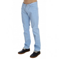 Jeans a vita bassa elasticizzati in cotone blu - W29